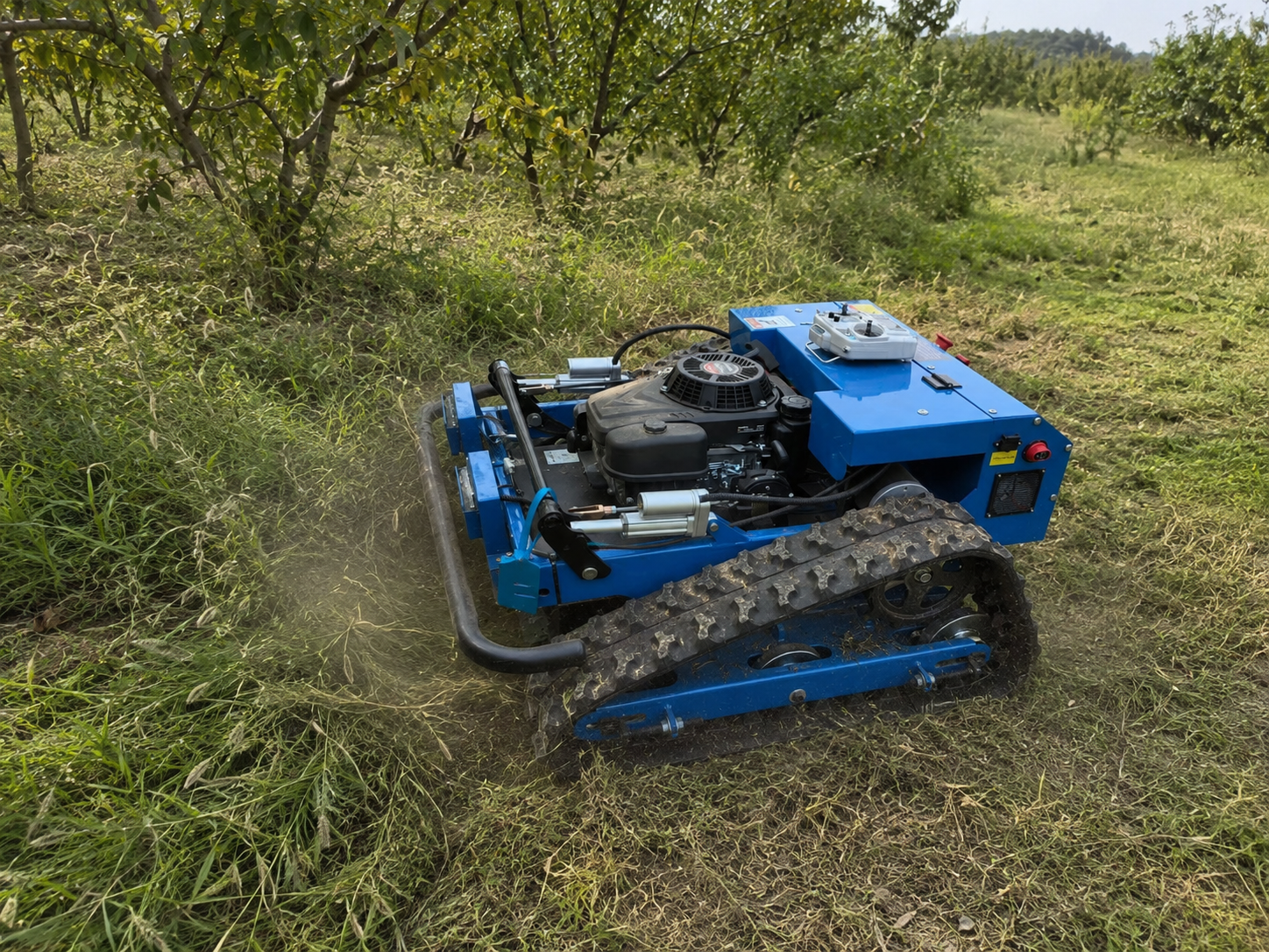 wireless remote controller for electric lawn mower operation